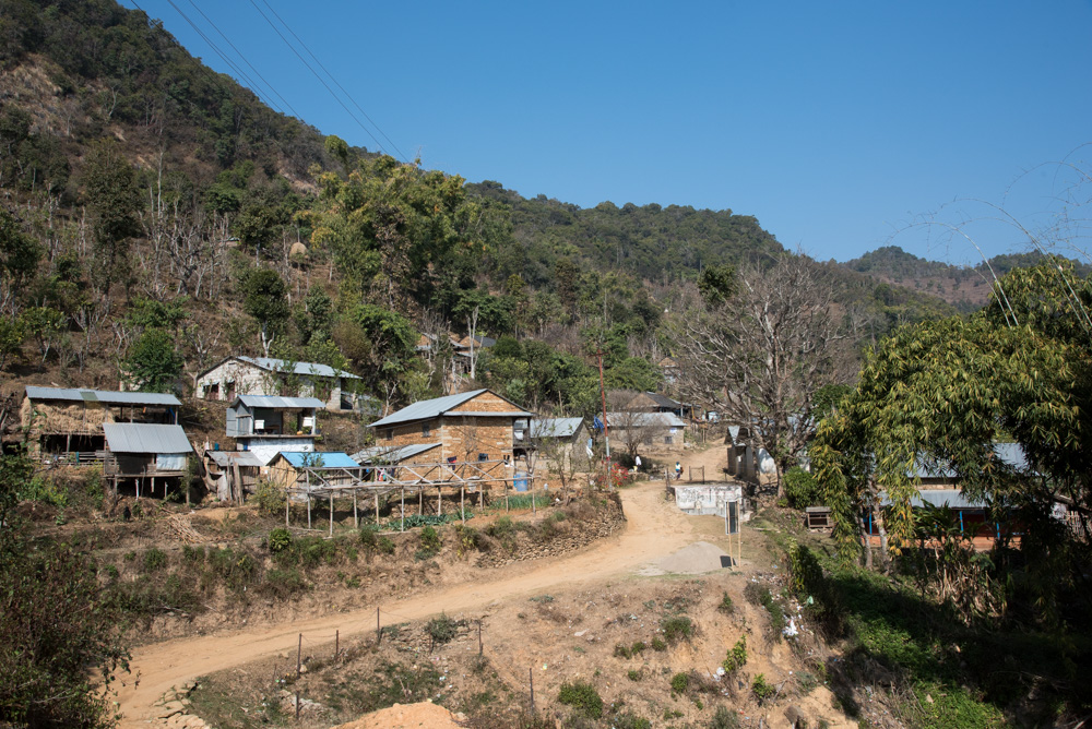 Tanglichok ligt afgelegen in de bergen van Nepal