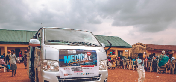minibus charis in Internally displaced persons camp